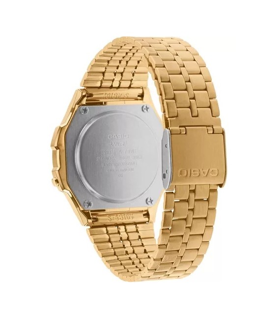 Reloj Mujer Casio digital multifunción de 35 mm. con correa de acero inox.