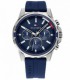 Reloj Hombre Tommy Hilfiger multifunción de 45 mm. con correa de silicona.
