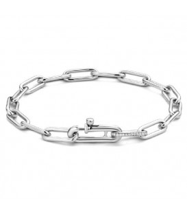 Pulsera de plata de ley 925 con baño de rodio y circonitas 9038PUSPTS039.