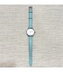 Reloj de 30 mm. plateado con correa de piel verde 9017RENAWF005 Infantil.