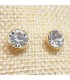 Pendientes de acero inoxidable dorado con cristales 9005PESCGS041