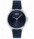 Reloj de 44 mm. con correa de piel genuina color azul 9169RECAHU013 para Hombre.