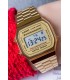 Reloj digital multifunción con correa de acero dorado 998RECDCS016 para Mujer.