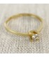 Anillo para Mujer talla 15 (17,5 mm. de diámetro interior) de oro de 18k. con 1 diamante de 0.10 CTES 9119SOSACM008.