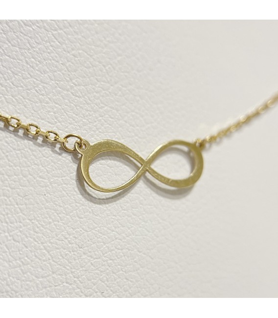 Collar para Mujer infinito elaborado en oro de 18k. con cadena ajustable de 40 - 43 cm. 9119C2SACM017.