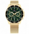 Reloj Hombre Tommy Hilfiger multifunción de 43 mm. en acero inox. con correa de eslabones 9169RECATH072.