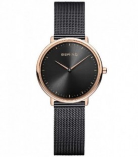 Reloj Mujer Bering minimalista ultradelgado de 29 mm. en acero inox. oro rosa con pulsera de malla 9169RESABG122.