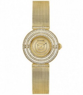 Reloj Mujer Guess de 32 mm. en acero inox. con piedras blancas y correa de malla.