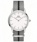 Reloj Hombre Daniel Wellington de 36 mm. en acero inox. con correa de nailon.
